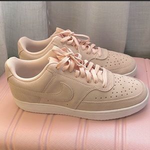 Nike Court Vision Low Womens Sneakers US 8.5 Orange Pearl